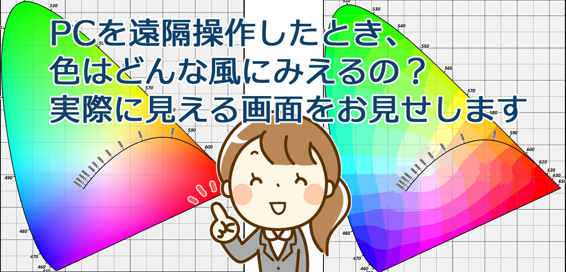 PCを遠隔操作するのはいいとして、画質に問題はない? リモートデスクトップでの色の見え方を比較してみた